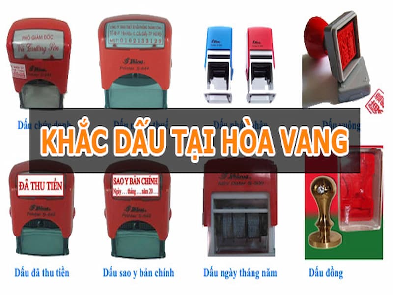 Dịch vụ khắc dấu tại huyện Hòa Vang Đà Nẵng