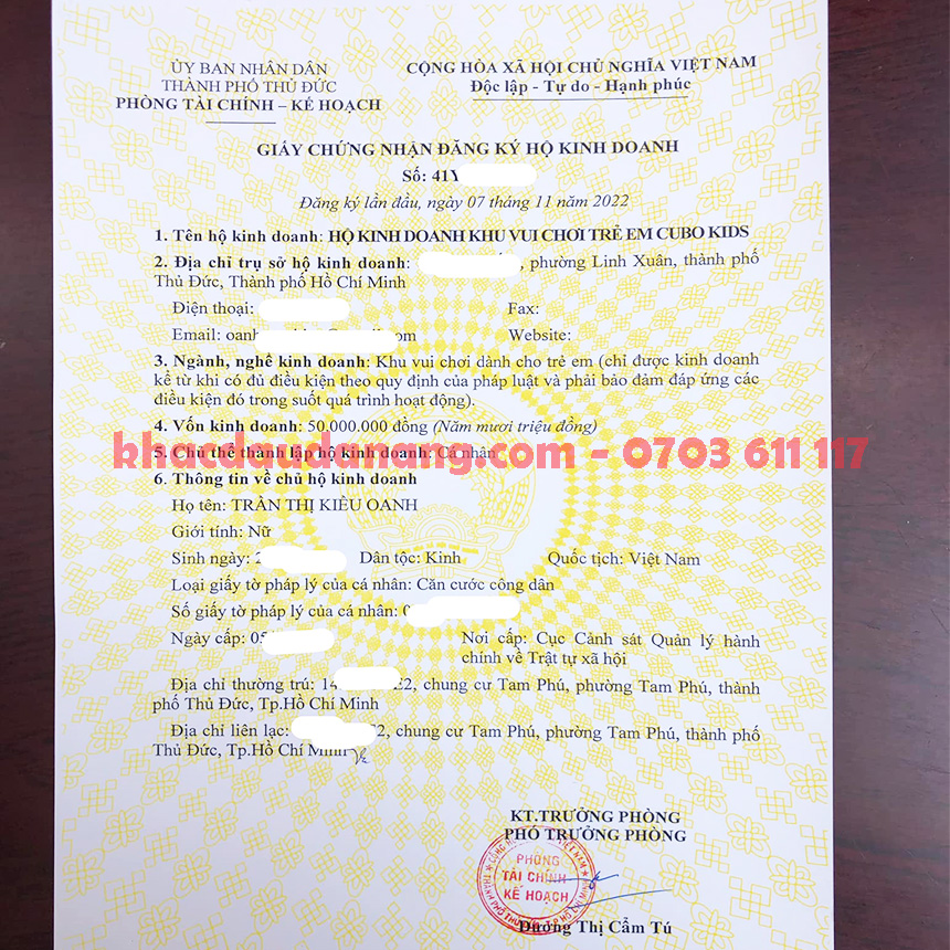 Dịch vụ đăng ký hộ kinh doanh Quảng Nam