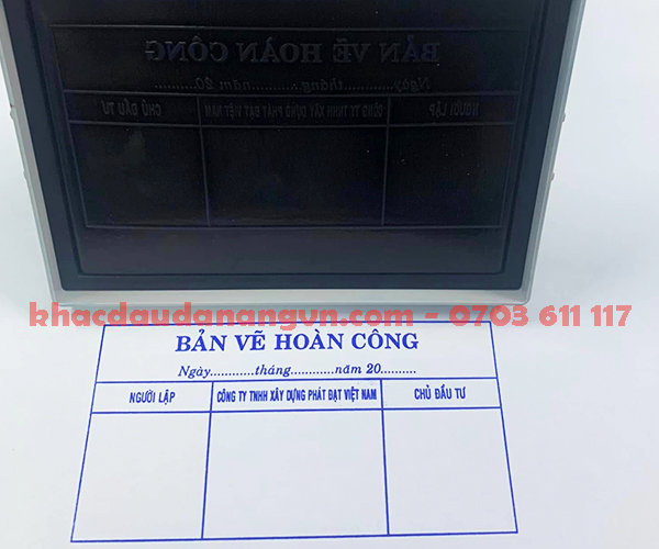 Khắc dấu bản vẽ phường Tam Kỳ 1