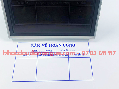 Khắc dấu bản vẽ phường Tam Kỳ