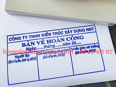 Khắc dấu bản vẽ quận Sơn Trà