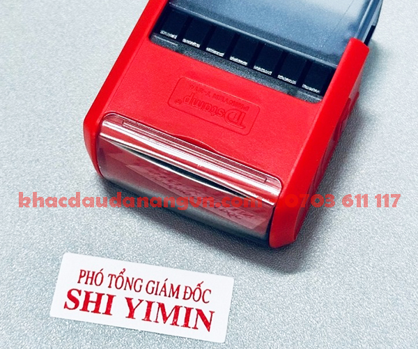 Khắc dấu chức danh Đà Nẵng nhanh 1