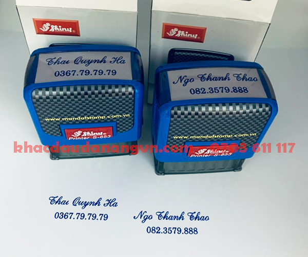 Khắc dấu tên số điện thoại Cẩm Lệ 1