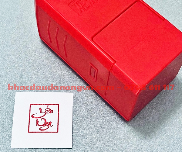 Khắc dấu triện phường An Thắng 1